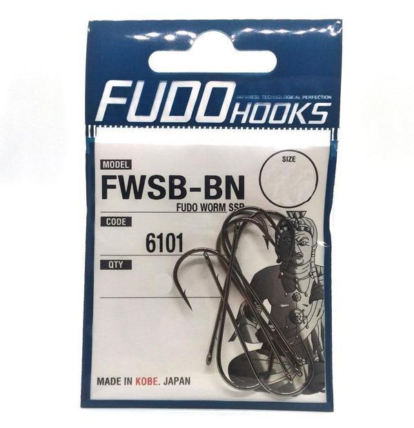 Fudo Worm SSB Black Nikel FWSB-BN Uzun Tırnaklı Olta İğnesi Black Nickel-NO:1/0 - Image 1