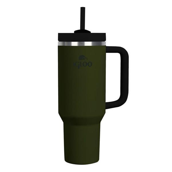 İgloo Stadler Thermo-Mug 1.2 Litre Pipetli Termos Bardak Haki/Siyah - Image 1