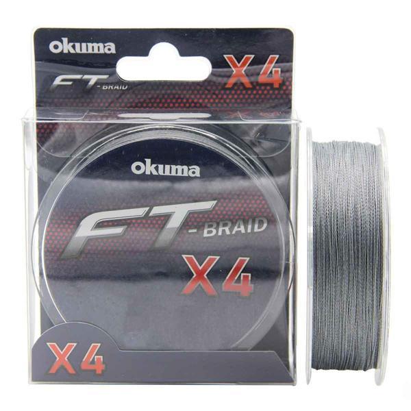 Okuma FT-x4 Braided Line Grey Örgü İp Olta Misinası 150mt Grey-0,205 mm - Image 1