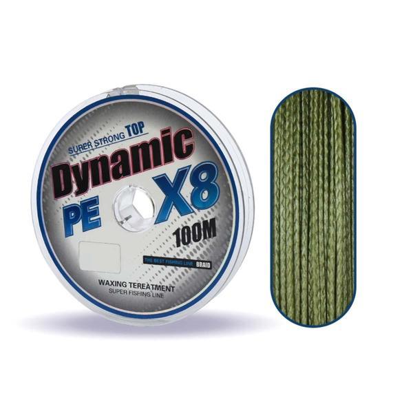 Dynamic PE Braided Line x8 Green İp Olta Misinası 100mt YEŞİL-0,80 MM - Image 1