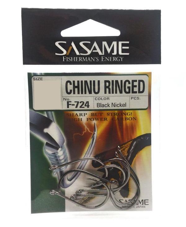 Sasame Chinu Ringed F 724 Black Nikel Olta İğnesi Black Nickel-NO:1/0 - Image 1