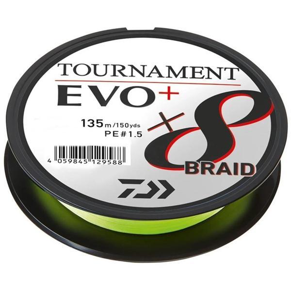 Daiwa Tournament EVO+ 8B Chartreuse İp Misina 135 mt CHARTREUSE-0,10 mm - Image 1