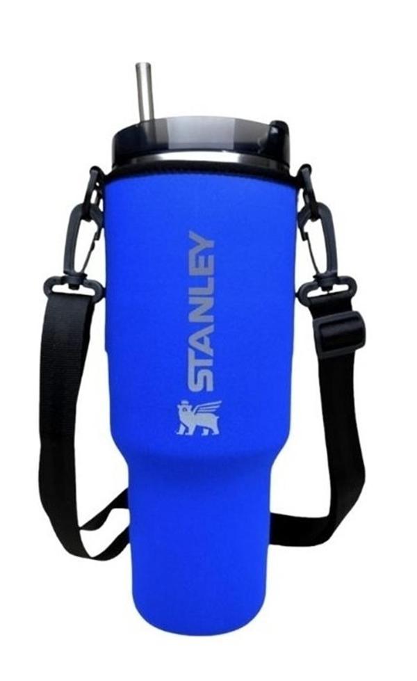 Stanley Neopren Termos Kılıfı ve Omuz Askısı 1.18 Lt Quencher Pipetli MAVİ - Image 1