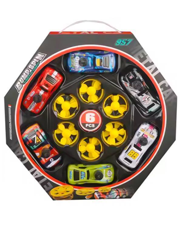 Ctoys Çek Bırak Pervaneli Yarış Arabası Çantalı Set 6lı - Image 1