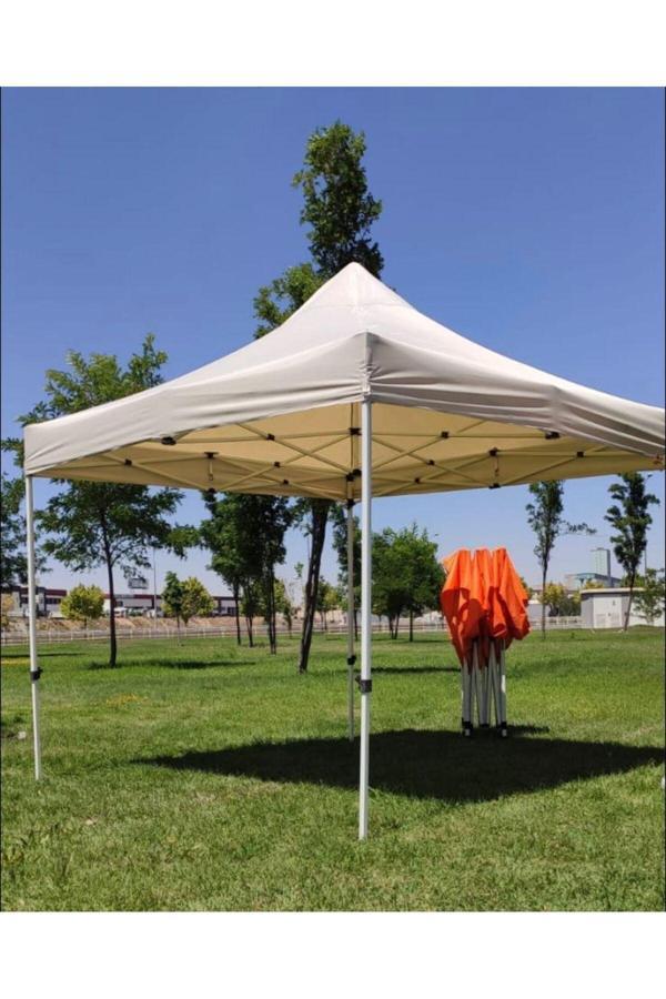Zeycamping 3x3 Otamatik Bahçe Kamp Şantiye Taziye Kamelya Çadır ( Gri Renk ) - Image 1