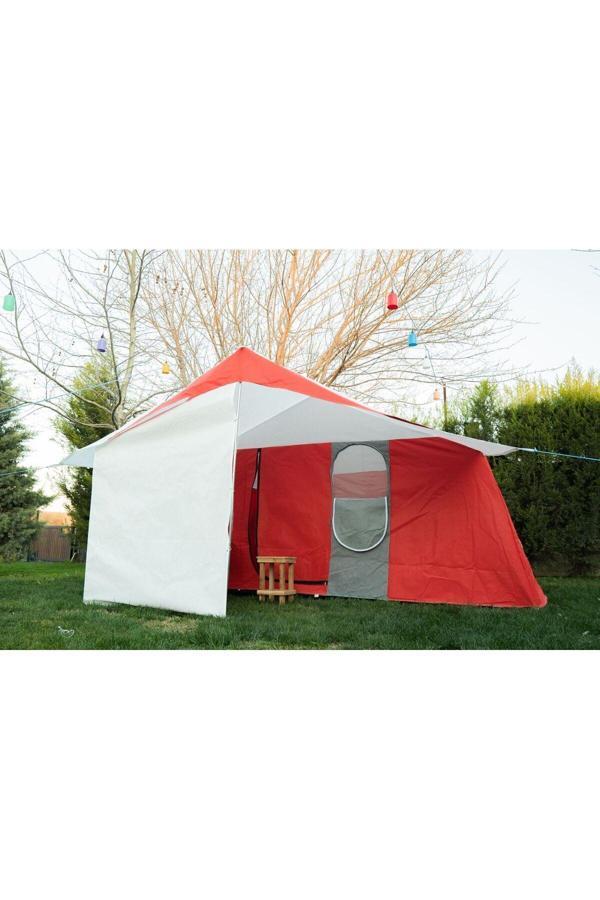 Zeycamping 3 Oda Mutfaklı Barınak Dagcı Balıkcı Şantiye Depo Kamp Çadırı 17 M2 8 Kişilik - Image 1