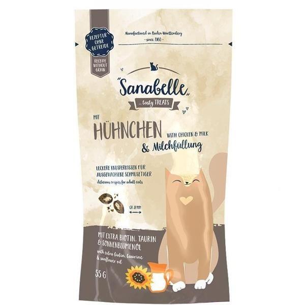 Sanabelle Tavuklu ve Süt Dolgulu Kedi Ödülü 55 Gr - Image 1