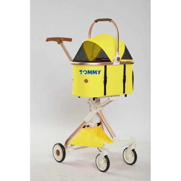 Tommy Evcil Hayvan Arabası Sarı 83*48.5*110cm Max 10kg - Image 1