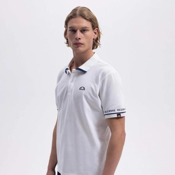 Ellesse Erkek Kırık Beyaz Polo Yaka Tişört – EM375-OF - Image 1