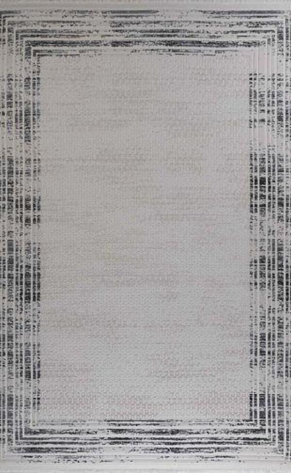 Gabardin Alessa 8004 Antrasit Serisi Triko Akrilik Salon Oturma Yatak Odası Halısı - Image 1
