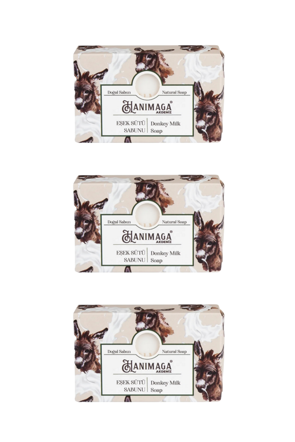 Hanımağa Eşeksütü Sabunu 100 g 3 adet - Image 1
