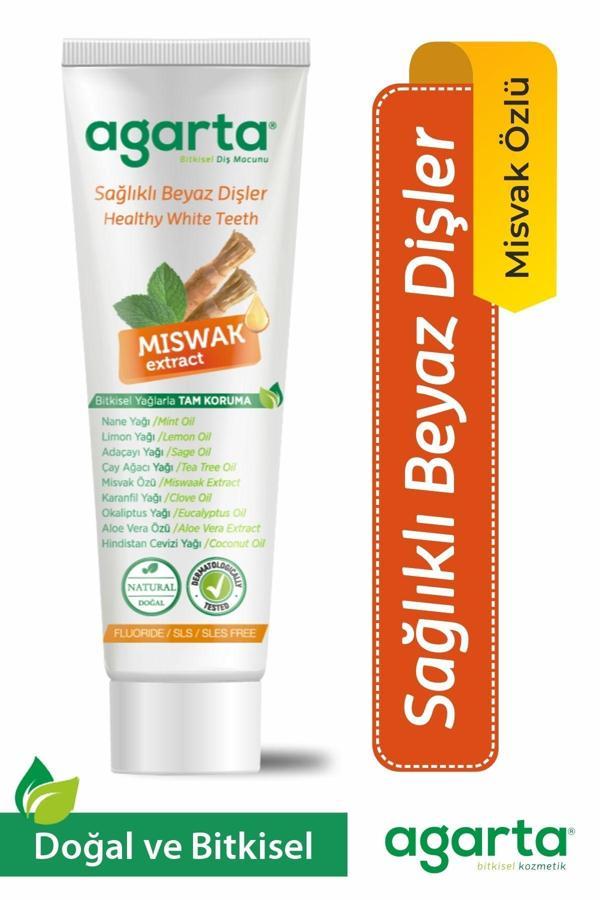 Agarta Doğal Misvak Özlü Diş Macunu 100 Ml /130 Gr - Image 1