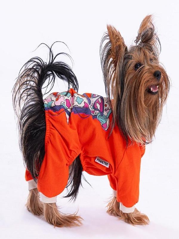 Orange Giraffe Kedi Köpek Pijama - Image 1