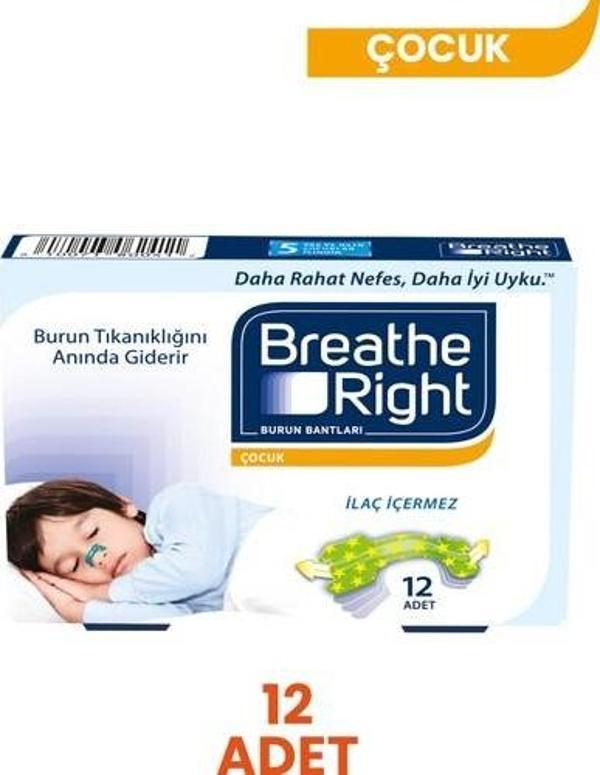 Breathe Right Çocuk Burun Bandı 12'Li - Image 1