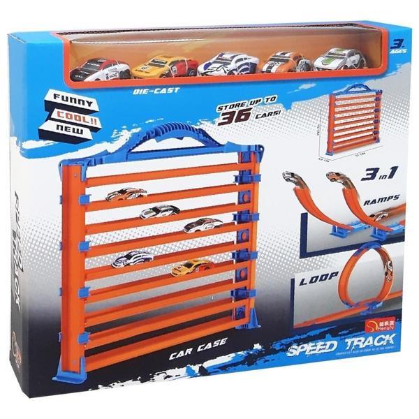 3 in 1 Yüksek Parkurlu Yarış Seti 5 ARABALI - Image 1