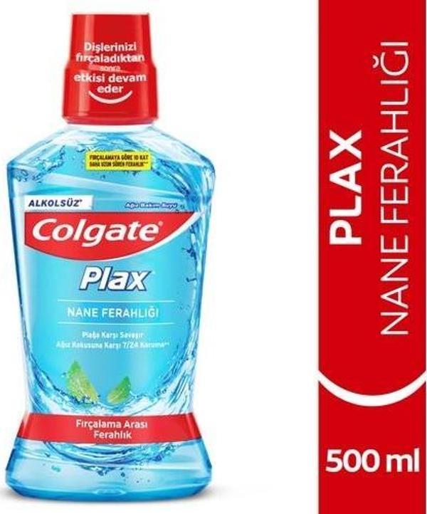 Colgate Plax Nane Ferahlığı Plağa Karşı Ağız Bakım Suyu 500 Ml - Image 1