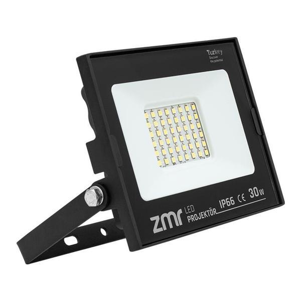 Ayt Zmr 30 Watt 6500K 220 Volt IP65 Siyah Led Projektör Lamba Aydınlatma - Image 1