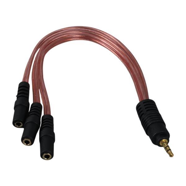 POWERMASTER 3.5 MM STEREO ERKEK/3 X 3.5 MM STEREO DİŞİ 5+1 KABLO - Image 1