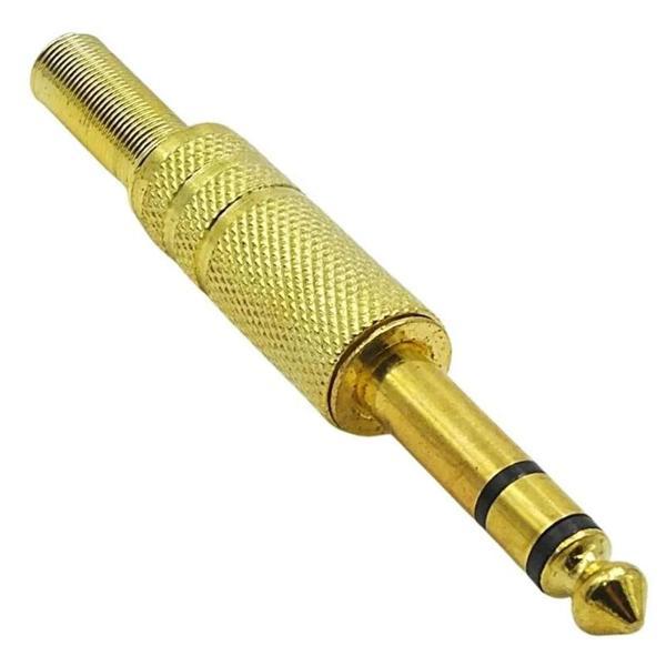 STEREO SARI GOLD METAL 1.KALİTE GİTAR JACK - Image 1
