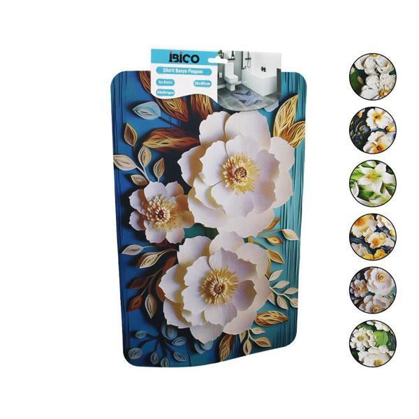 DİKDÖRTGEN - DESENLİ   38X85CM   SU EMİCİ - SİHİRLİ  BANYO PASPASI  ELASTİK (2818) - Image 1