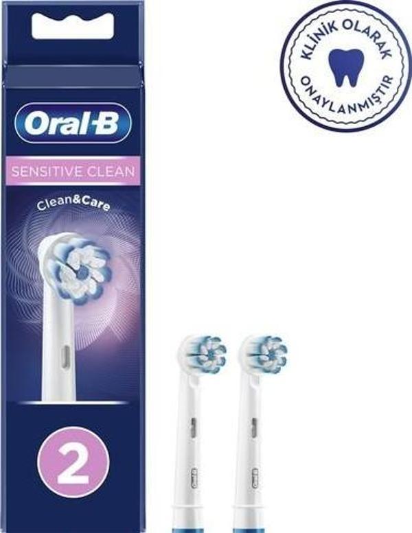 Oral-B Sensitive Clean 2'Li Diş Fırçası Yedek Başlığı Eb60 - Image 1