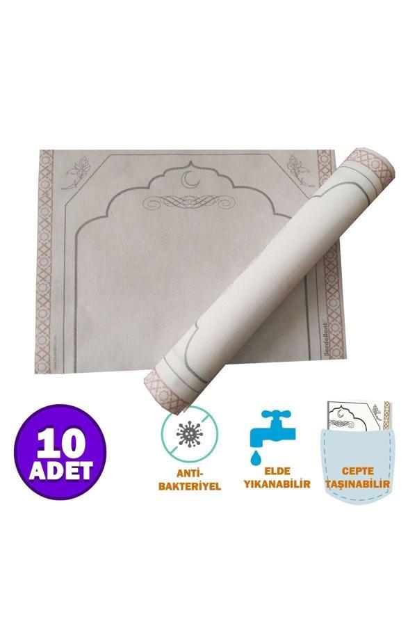Secdebant Perisfer Yıkanabilir Tek Kullanımlık Seccade Antibakteriyel Kumaş Cep Boy 30X40 Cm 10'Lu Rulo - Image 1