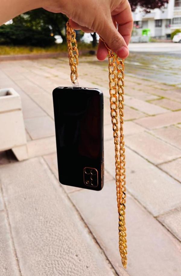 Angel Çanta Aksesuar Light Gold Renk Telefon Boyun Askısı, Telefon Zinciri, Telefon Askısı, Tüm Telefon Kılıfları İçin U - Image 1
