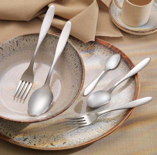 Schafer Sheen 60 Parça Çatal Kaşık Takımı-Gümüş25 - Image 1