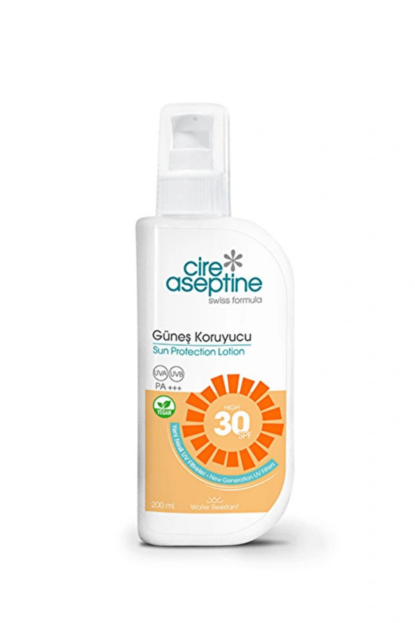 Cire Aseptine Güneş Koruyucu Losyon SPF 30 – Orta Yüksek Koruma & Nemlendirici Formül, 200 ml - Image 1