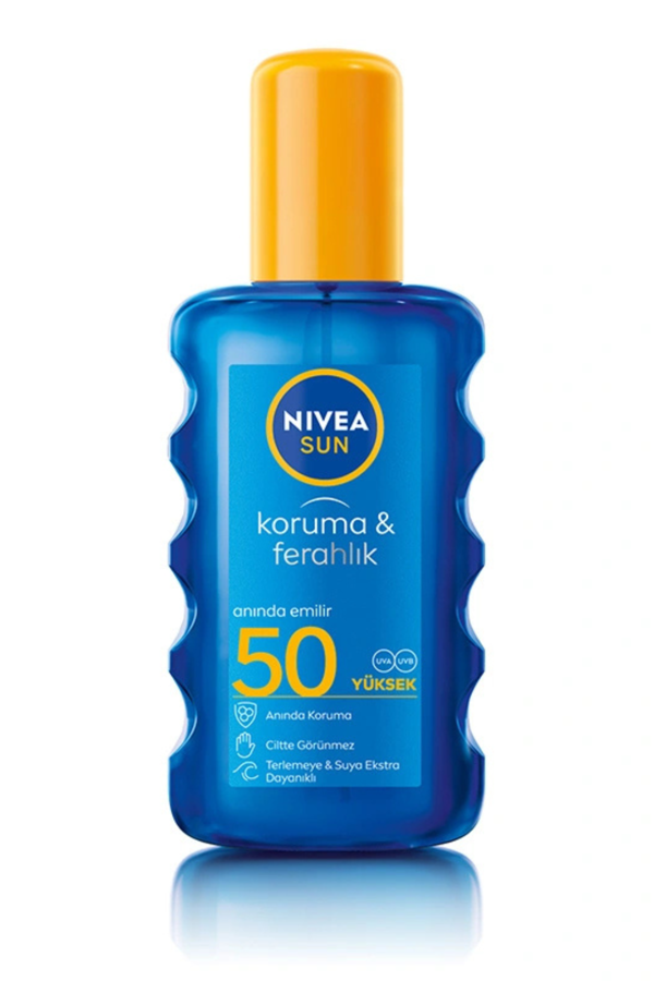 Nivea Sun SPF50 Güneş Koruyucu ve Ferahlık Vücut Spreyi 200 ml - Image 1