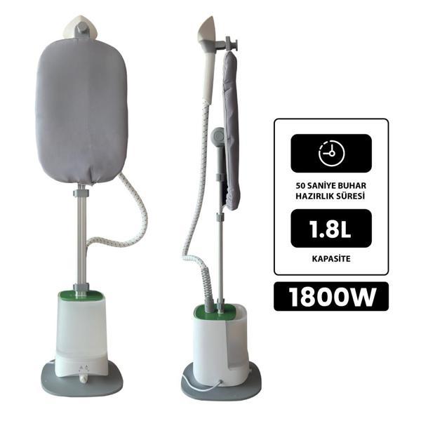 GS1321-BJ Dikey Ütü – 1800W Güç, Paslanmaz Çelik Başlık, 50 Saniyede Hazır - Image 1