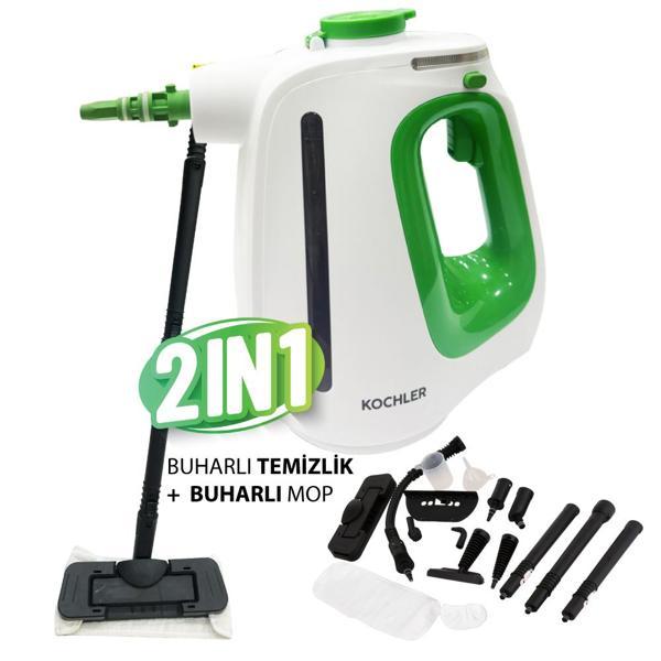 WHL-622B 2-in-1 Buharlı Temizlik Makinesi – El Tipi ve Mop Başlıklı, Yüksek Güçlü, Çok Amaçlı ve Kompakt Tasarım - Image 1
