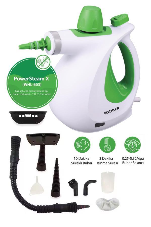 WHL-603 Çok Fonksiyonlu El Tipi Basınçlı Buharlı Temizlik Makinesi-132°C, 2m Kablo - Image 1