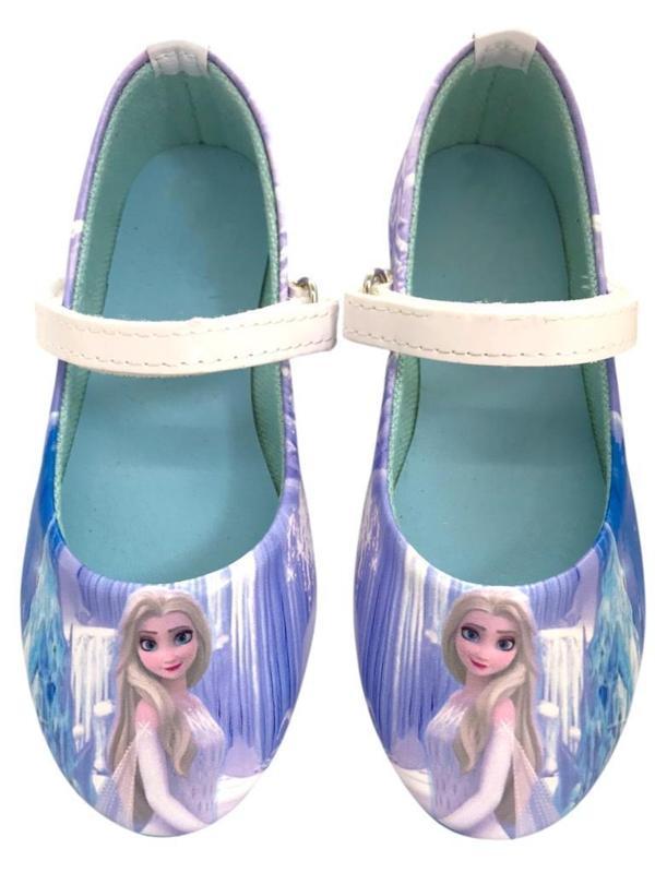 Kız Çocuk Prenses Elsa Babet Ayakkabı Elsa Kostüm Babeti - Image 1