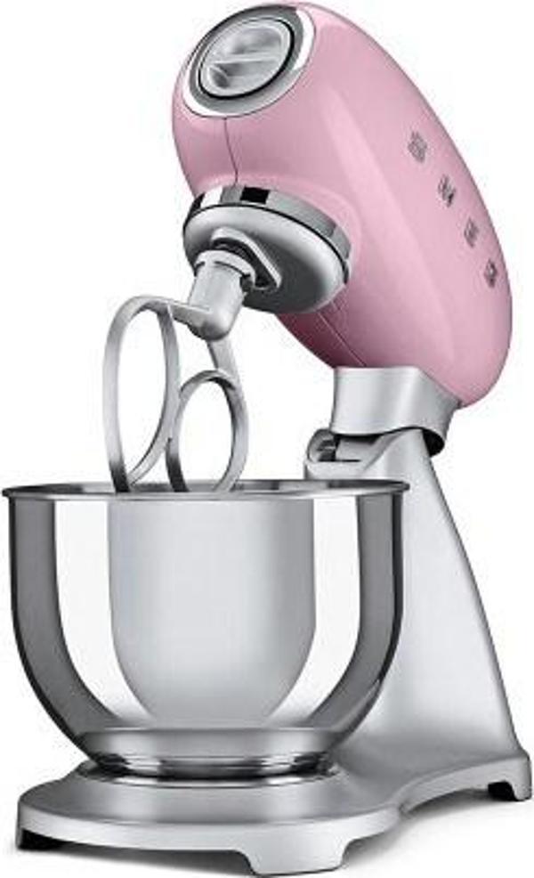 Smeg SMF02PKEU Retro Pembe 800 Watt 4.8 Litre Stand Mikser - Image 1