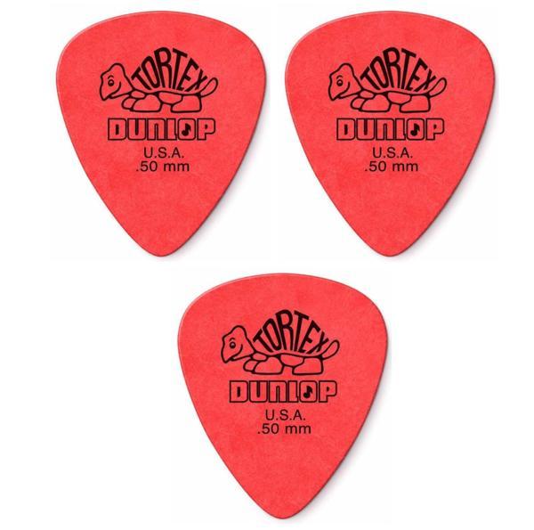 Jim Dunlop 418P.50 Tortex Standard 3 Adet Gitar Penası 0,50mm - Image 1