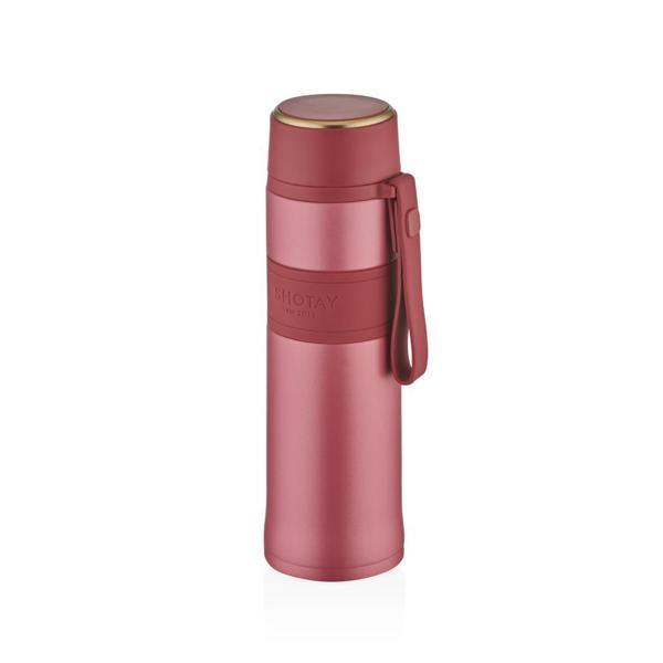 Shotay Diamond Çelik Termos Matara 420Ml Pembe - Image 1