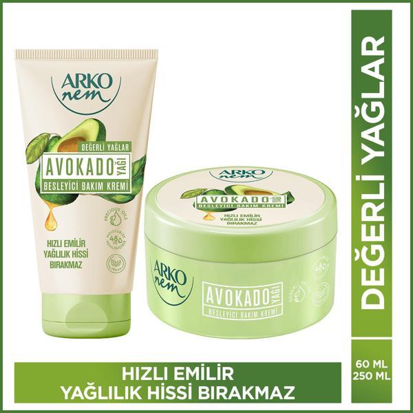 Arko Nem Besleyici Bakım Kremi Avokado 250+60 Ml - Image 1