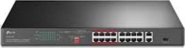 TP-Link TL-SL1218P 16 PORT 10/100 +2 PORT GB +1SFP 150W POE YONETILMEZ SWITCH - Image 1