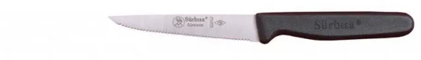 61004lz - Sürmene Lazerli, Tırtıklı Sebze Bıçağı 9,5cm - Image 1