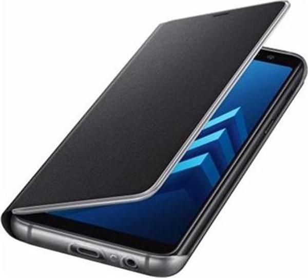 Galaxy A8 (2018) ile Uyumlu Neon Flip Koruyucu Kılıf Siyah EF-FA530PBEGWW - Image 1