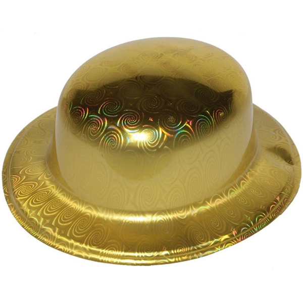 Altın Renk Hologramlı Plastik Yulak Melon 27x24 Cm - Image 1