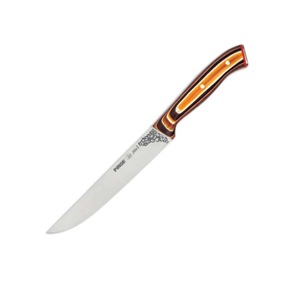 32050 Elite Mutfak, Ekmek Bıçağı 15,5 Cm - Kahverengi Perçinli Kompozit Sap - Image 1