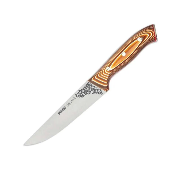 32102 Elite Kurban, Kasap Bıçağı 16,5 Cm - Kahverengi Perçinli Kompozit Sap - Image 1