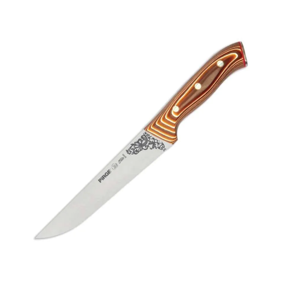 32103 Elite Kurban, Kasap Bıçağı 19 Cm - Kahverengi Perçinli Kompozit Sap - Image 1