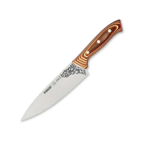 32160 Elite Şef Bıçağı 19 Cm - Perçinli Kahverengi Kompozit Sap - Image 1