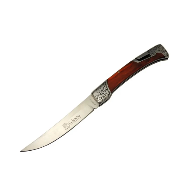 A 3165 A Kamp Çakı 24 Cm - Ahşap Metal Saplı, Kemerlikli - Image 1