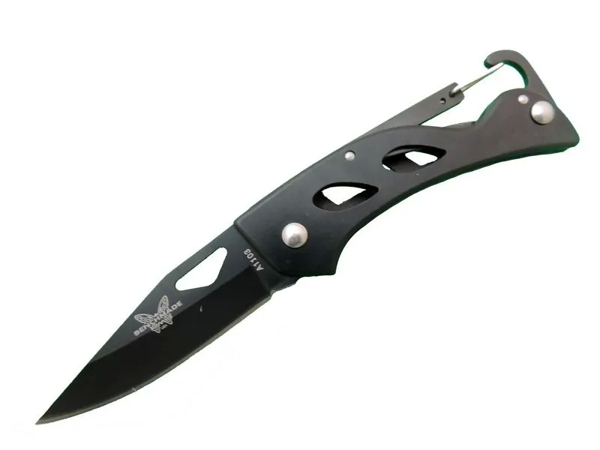 A1103b Siyah Kamp Çakı 15 Cm - Kancalı Metal Saplı - Image 1