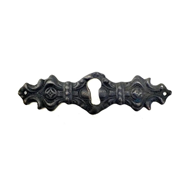 Antika Tarz Dekoratif Pirinç Anahtar Ağızlığı -  28x104mm, Oksit - Image 1