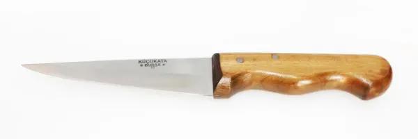 Bursa İnce Sivri Kasap Bıçağı No:1, 13 Cm - Ahşap Sap - Image 1